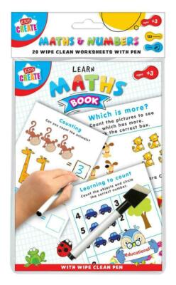 Mathe lernen Zahlen schreiben pädagogisch abwischbares Buch Vorschule Kinder