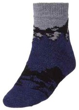 Northeast Outfitters Men's Cozy Cabin Socks Crew, Navy, L