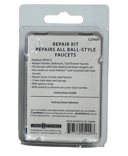 (2) J Stephens C25429 Repair Kit For Delta Ball Style Slotted & Heart Shaped Cam - Picture 3 of 3