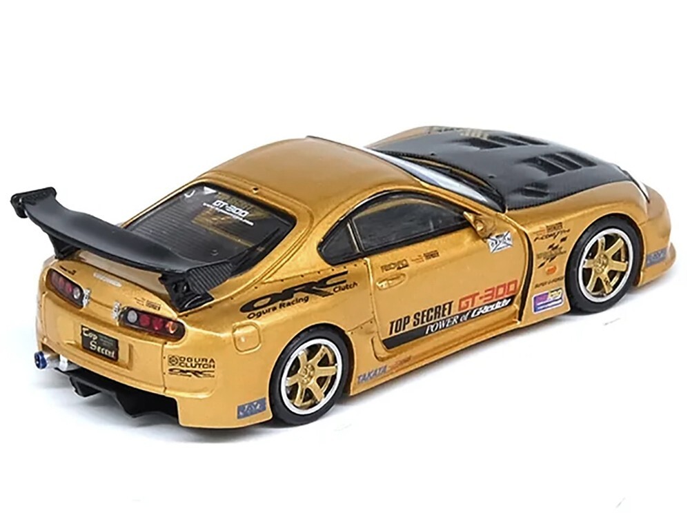 TOYOTA SUPRA (A80) TOP SECRET GT300 RHD GOLD 1/64 BY INNO MODELS