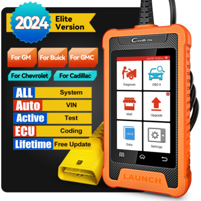 2024 LAUNCH X431 Creader Elite for GM Full OBD2 Scanner Car Diagnostic Tool US