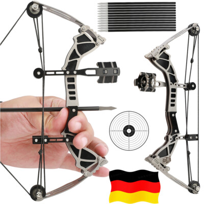 9.5'' Mini Compoundbogen Pfeile Set Spielzeug Kinder Bogenschießen Zielschießen