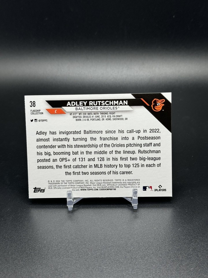 2024 Topps Flagship Collection Adley Rutschman 38 Costco Exclusive