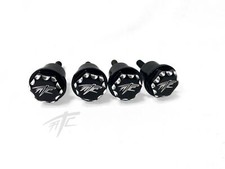 BUSA ATC ENGRAVED BLACK CONTRAST FRONT FENDER BOLTS (4) 08-20 SUZUKI HAYABUSA