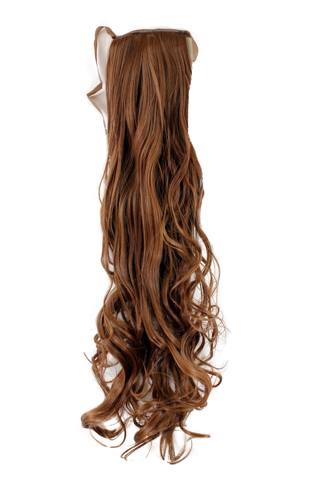 Braid Hair Piece Comb + Bow Dark Blonde Light Brown Wavy 63 CM YZF-1094HT-12