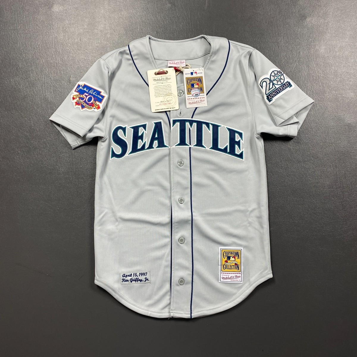 100% Authentic Ken Griffey Jr Mitchell & Ness 1997 Mariners Jersey