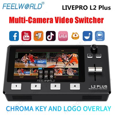 US FEELWORLD L2 Plus 5.5'' Full HD TouchScreen Multi Camera Video Mixer Switcher