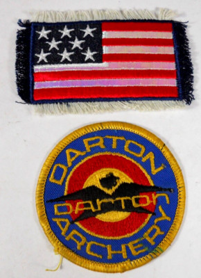 vintage Darton Archery patch bow & arrow sports hunting camping competition