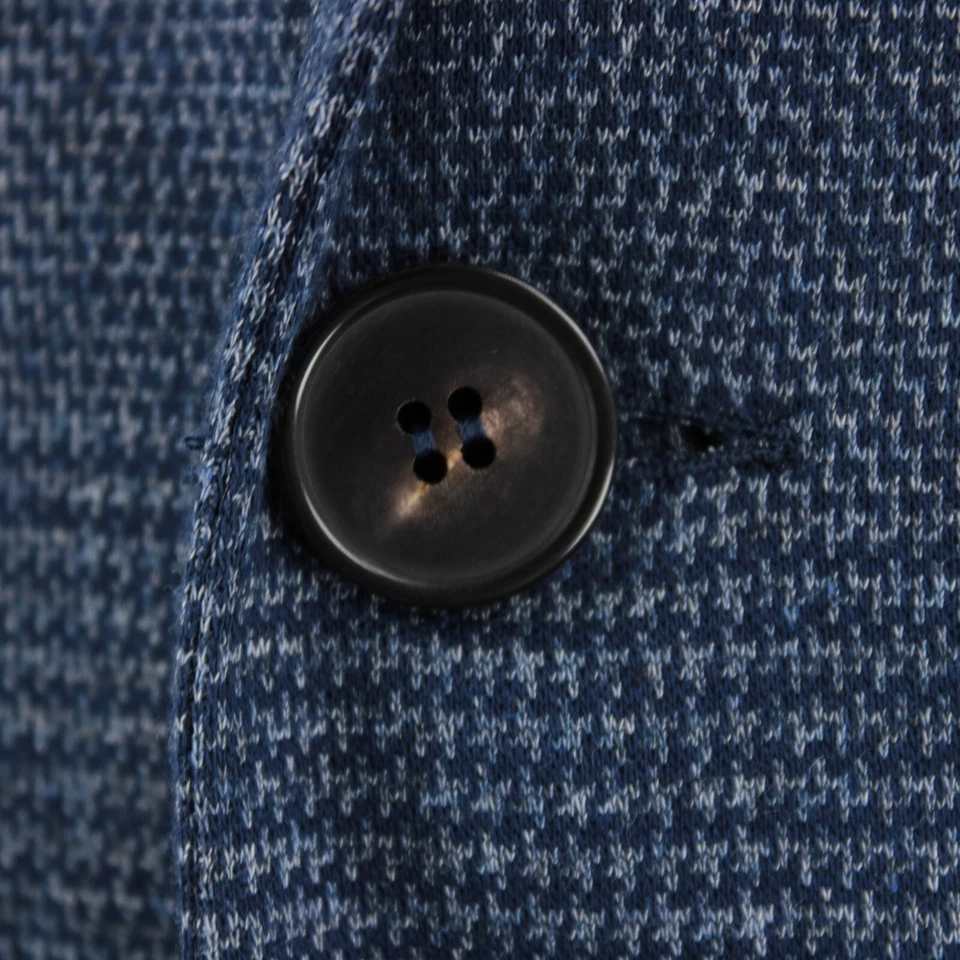 Abrigo deportivo Harris Wharf London nuevo con etiquetas 100 % algodón talla 54 (44 EE. UU.) en azul a cuadros Foto 2 de 4