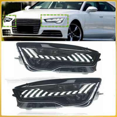 For Audi A7 C7 RS7 2011-2018 Sequential Turn LED Headlights Front lamp Assembly