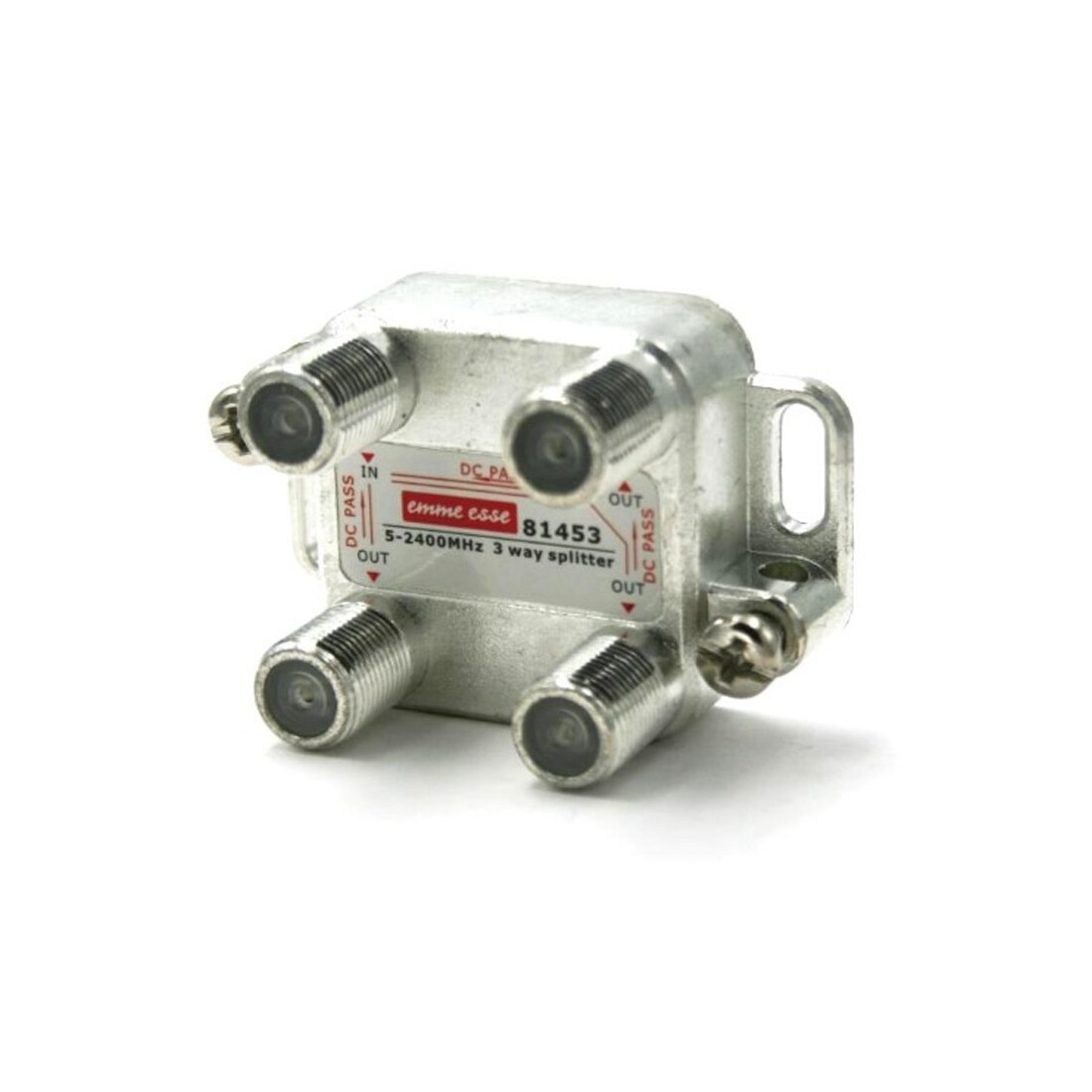 Emme Esse Partitore segnale Mini SAT+TV 3 uscite frequenza di lavoro 5-2400 MHz