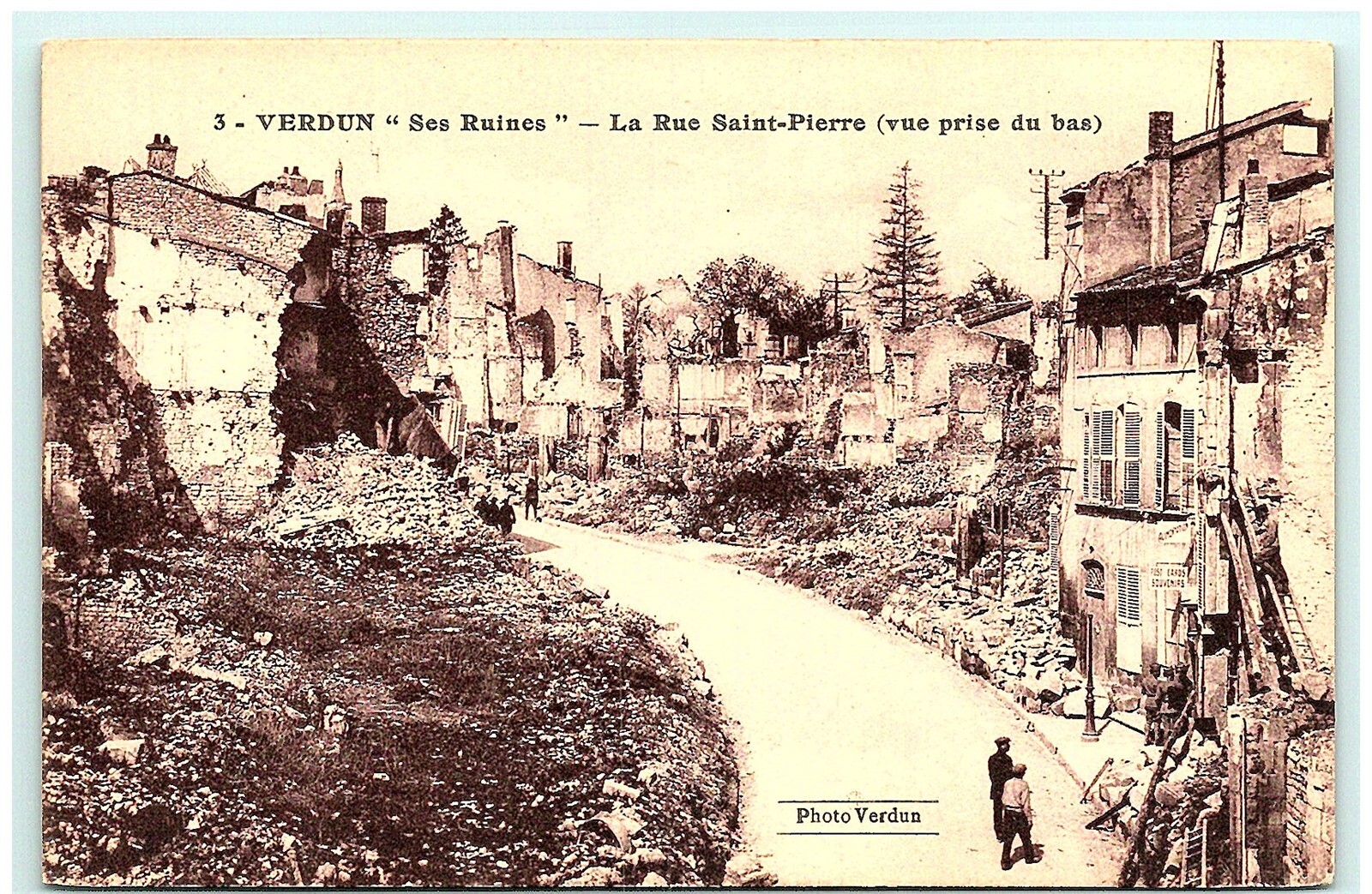 S02-1162, Ruines, Verdun, Wwi Period, *Vintage Postcard.