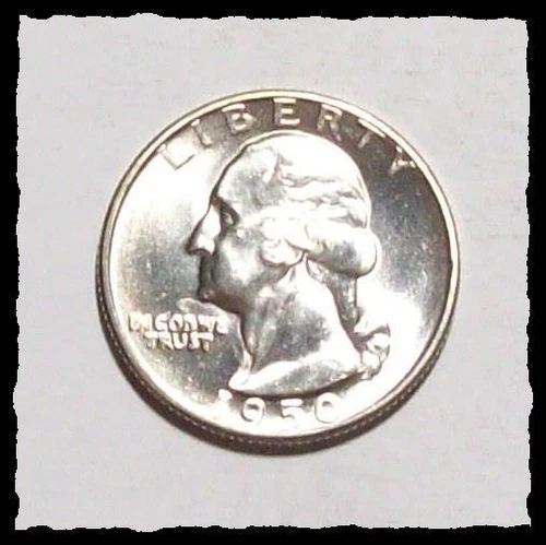 1950-P WASHINGTON QUARTER   Blast White  Gem BU+  #5D11
