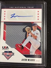 2019 USA Stars & Stripes Silhouettes 18U Jacob Meador Auto-Jersey 62/199