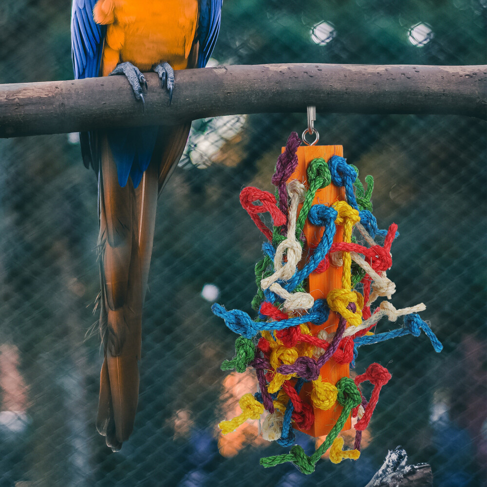 Colorful Sisal Rope Bird Shredding Toys for ParrotsFI eBay