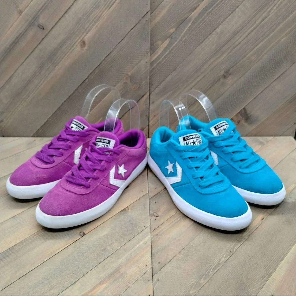 Scarpe casual Converse Point Star Ox giovani ragazze taglia 1 viola blu due paia