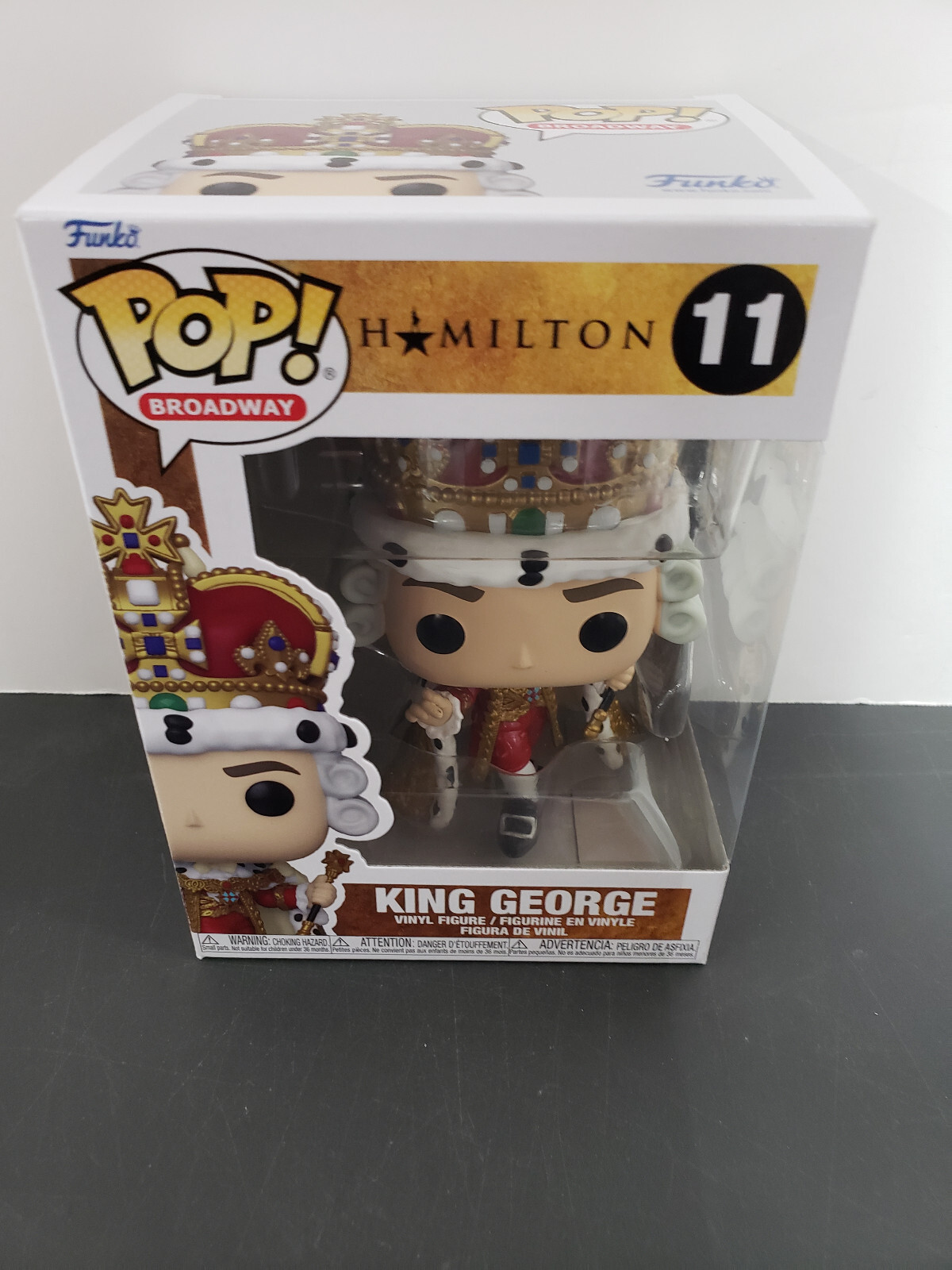 En Oferta Funko Pop! Broadway Hamilton King George 11, New In Package, Ships Free
