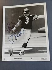 KRIS BROWN Signed Autographed 8x10 Pittsburgh Steelers Photo