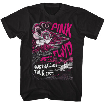 Pink Floyd Bird Woman Australian Tour 1971 Men's T Shirt