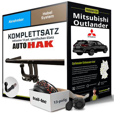 Für MITSUBISHI Outlander III Typ GG_W,GF_W Anhängerkupplung abn +eSatz 13pol 12-