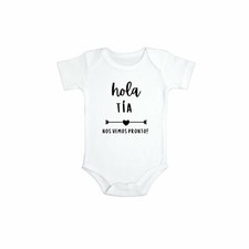Hola Tia Pregnancy Announcement Bodysuit in S...
