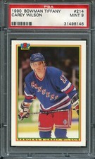 1990 BOWMAN TIFFANY #214 CAREY WILSON PSA 9 MINT RARE POP 1