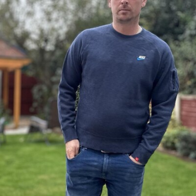 nike navy sweatshirt mens
