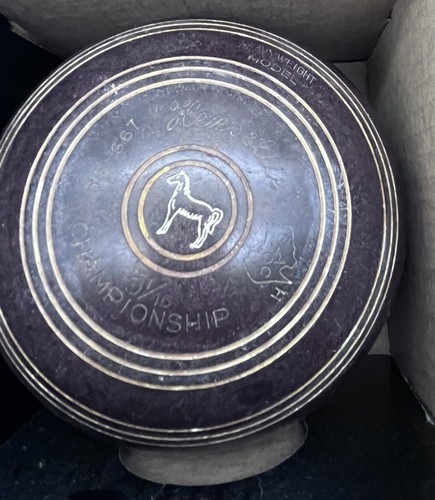 Henselite Lawn Bowls - Classic Deluxe - Heavyweight Model Size 5 Vintage Horse - Picture 5 of 6