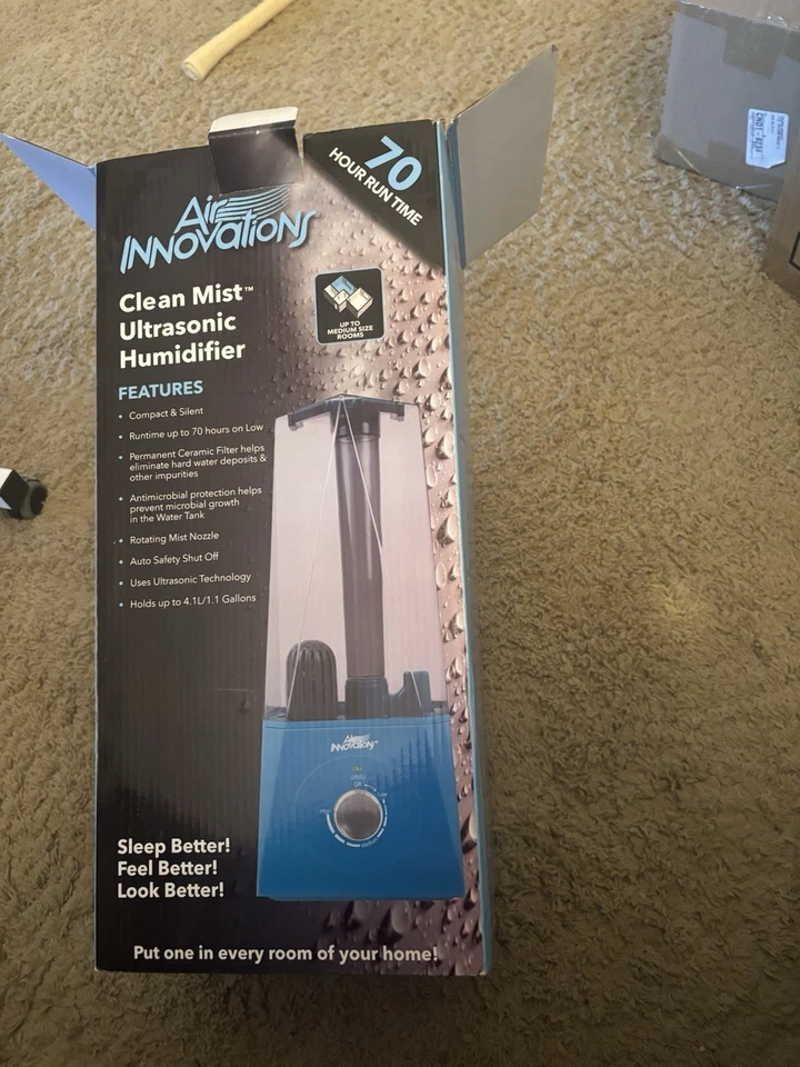 Humidificador de niebla fría Air Innovations MH-513 1,1 galón para habitaciones medianas negro Foto 2 de 2
