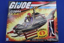 2021 GI Joe Cobra F.A.N.G. Helicopter w Enemy Pilot Vehicle Hasbro Retro Set