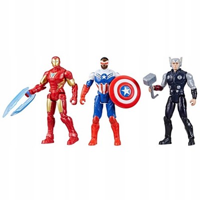 2x Hasbro Marvel Avengers Team-up Figuren-set G04385l0, 3 Figuren, Zubehör