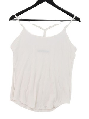 Alphalete Damen T-Shirt M weiß Acryl mit Baumwolle, Elasthan, Viskose Basic