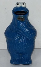 Vintage Cookie Monster 3” Figure Necklace Pendant Muppets INC Rare