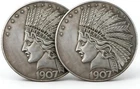 Antique Liberty Indian Head 10 Dollar Coin Uncirculated Morgan Dollar Rare Hi...