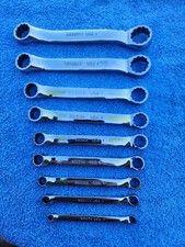 8 Pc. Snap-on Tools Usa Xs609b Sae Short Offset Box Wrench Set 316 - 34