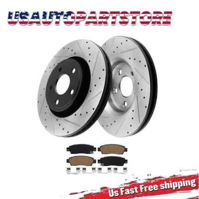 Rear Drilled Brake Rotor Brake Pad For Chevrolet Trailblazer 2006-2009