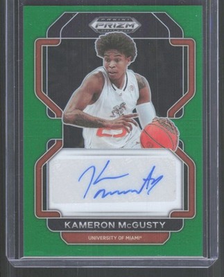 2022 Panini Prizm Draft Picks #DP-KMC Kameron McGusty Auto Prizms Green