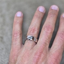 Tribal Touareg Berber Silver Ring   Traditional Amazigh Engraving   Handmade