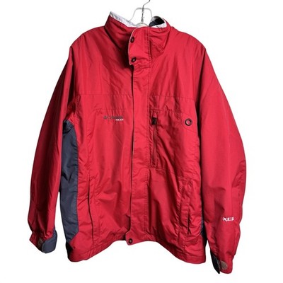 Vintage Columbia XCO Interchange Jacket Men L Red Gray Core Gorpcore Ski Rain *