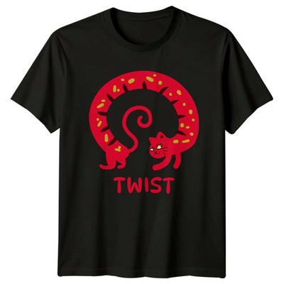 Twist T-Shirt Katzenliebhaber Tiere Geburtstag Geschenk für Sie und Ihn