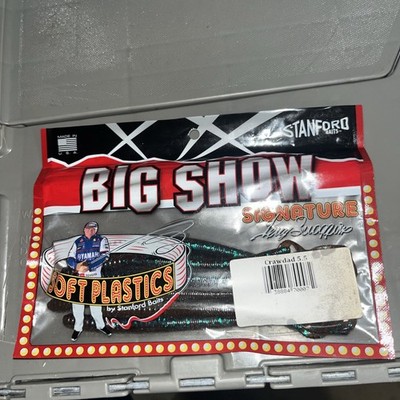 RARE--Stanford Baits Big Show 5.5'' CRAWDAD color TERRY (Big Show) SCROGGINS 10pk