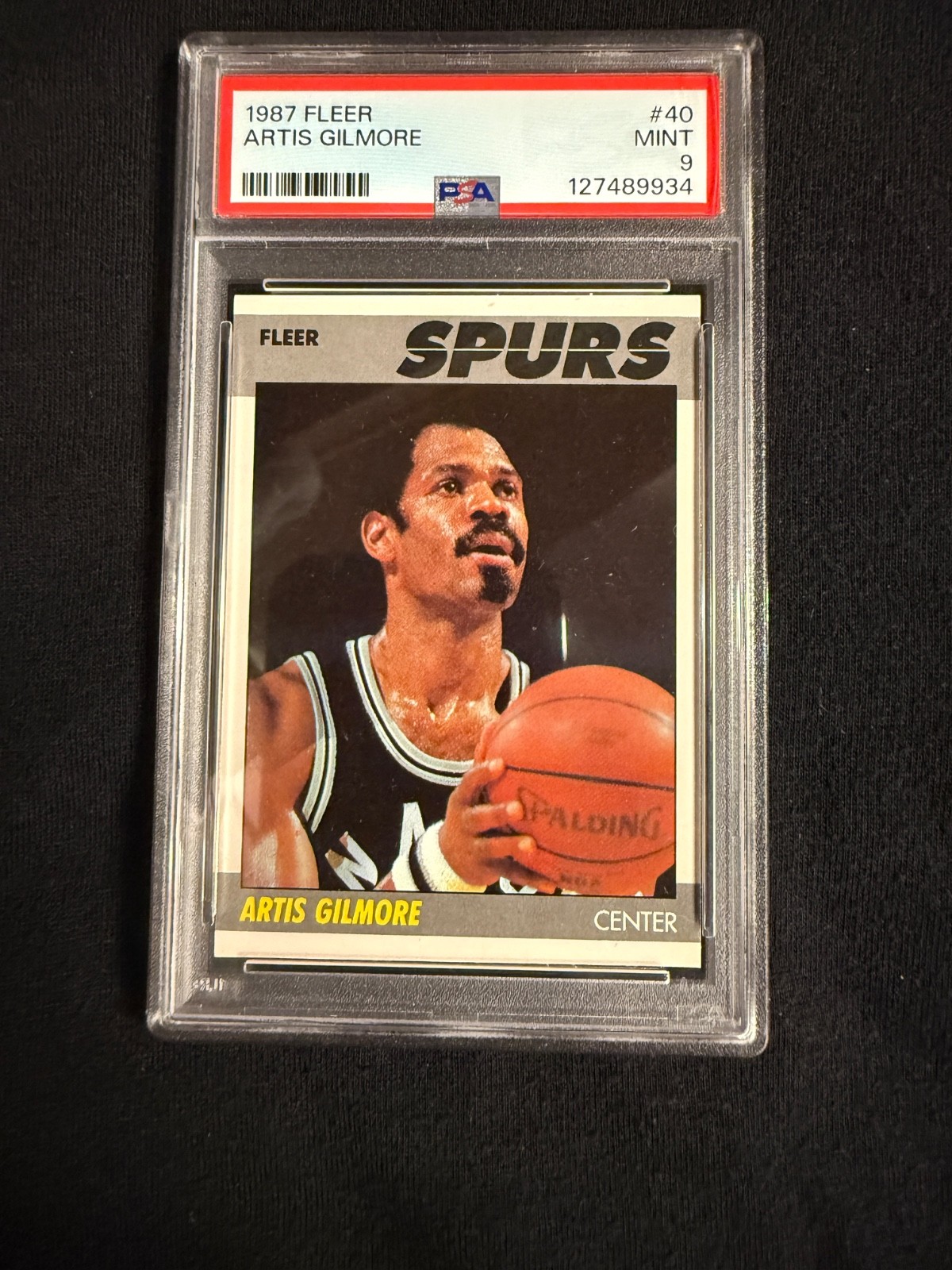 1987 Fleer Artis Gilmore #40 MINT PSA 9