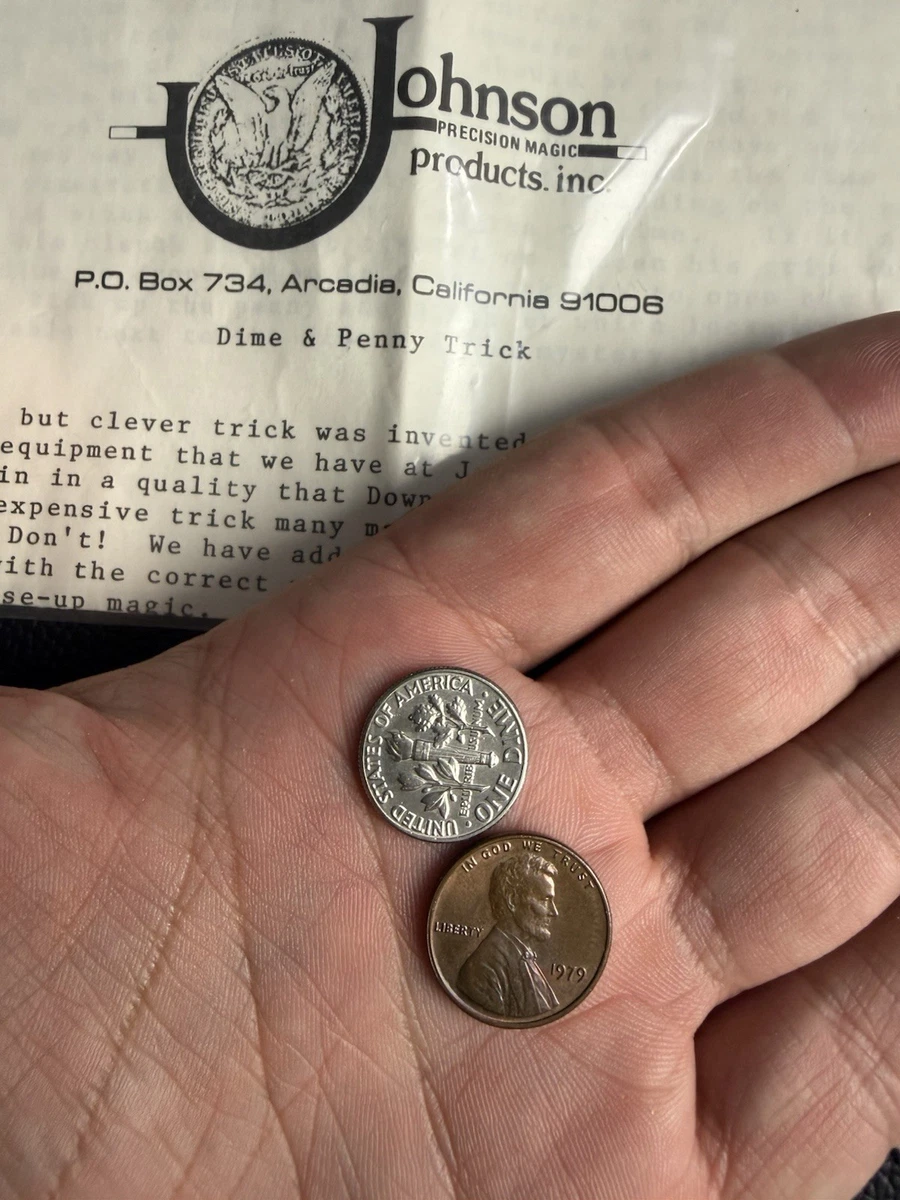 ?RARE JOHNSON Dime And Penny Trick Coin Magic Collectible? | eBay
