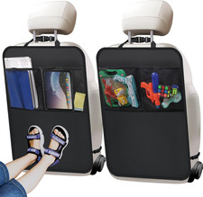 2 Pack Kick Mat Backseat Protector,Back Seat Cover for Kids,Car Seat Back Protec
