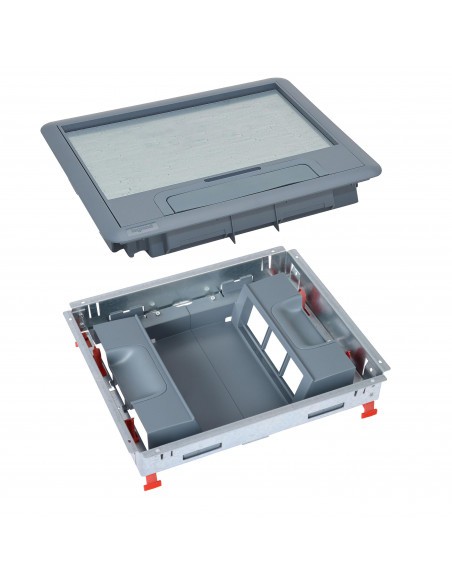 Boite de sol Legrand pour prise encastrable 12 modules supports verticaux