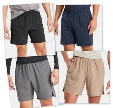 Unlined Run Shorts 7" 2 Zipper Pockets LIghtweight Stretch Wicking All in Motion