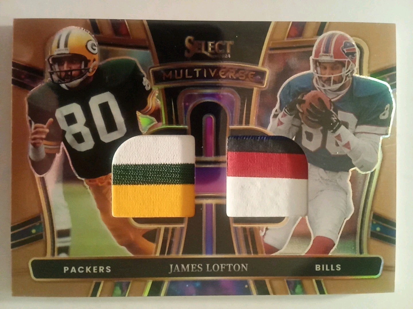 2024 Select NICE! James Lofton Multiverse Jersey Patch Copper Prizm BOOKEND #/49