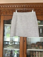 LOFT SIZE 8 WOMENS LIGHT BLUE ZIP UP SHORT SKIRT CLASSIC