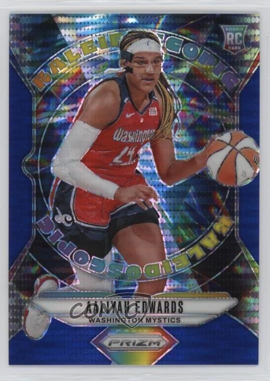 2024 Panini Prizm WNBA Kaleidoscopic Blue Pulsar 171/199 Aaliyah Edwards #6 6k2