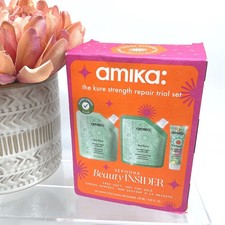 Amika The Kure Strength Repair Trial Set Shampoo Conditioner Mask Travel Size